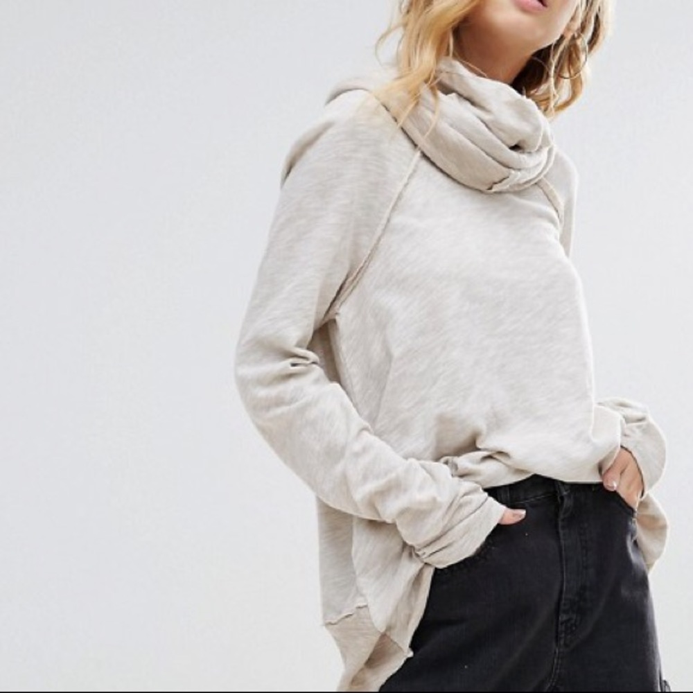 Oversized Cowl Neck Pullover TOP Sweater Tunic NEW - Picture 5 of 5